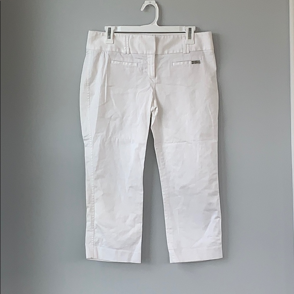 Express White Business Casual Capri Pant